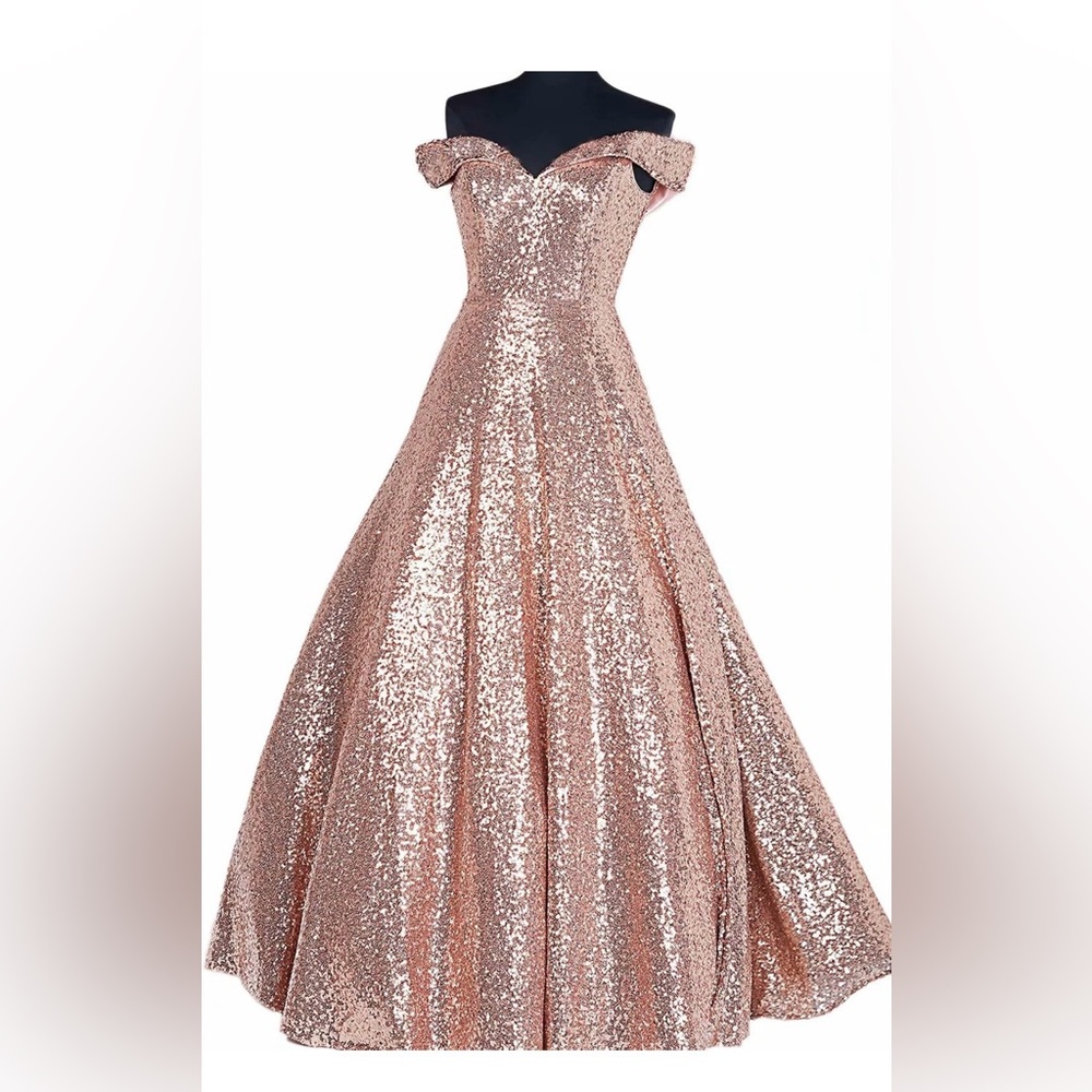 Sequin ball gown